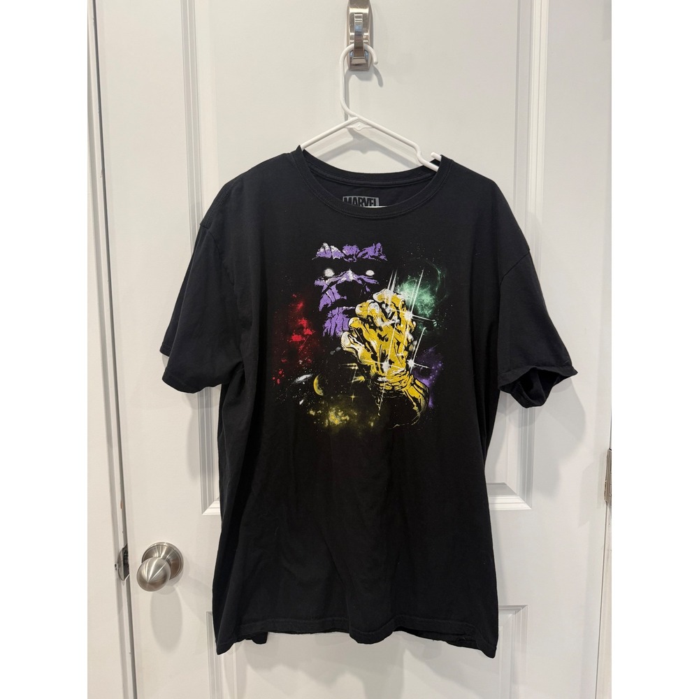 Marvel Thanos Infinity Gauntlet Geek Fuel Exclusive T-Shirt Black XXL Mens